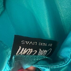 Green mermaid long evening gown